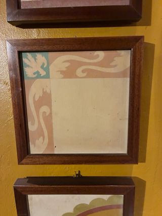 Azulejos hidráulicos enmarcados