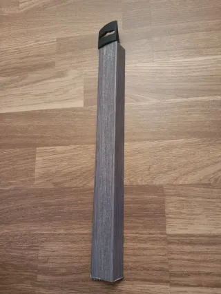 Perfil aluminio gris