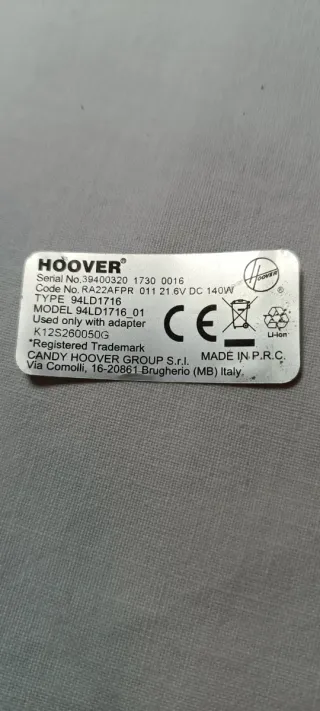 Accessori Hoover V22 Aspirapolvere