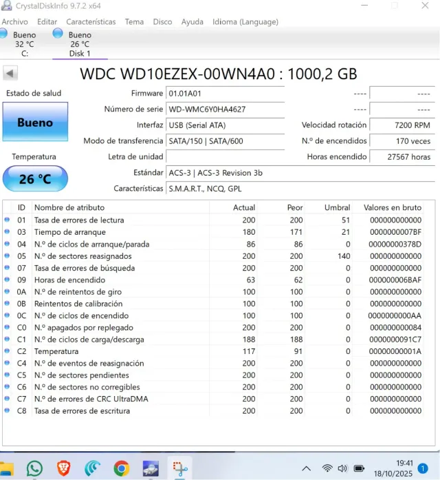 Disco Duro WD Blue 1TB SATA