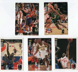 Lote 5 Cromos NBA Charles Barkley..Shawn Kemp..