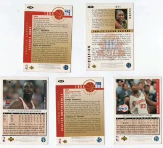 Lote 5 Cromos NBA Charles Barkley..Shawn Kemp..