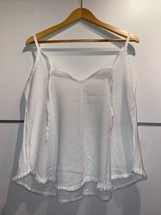 Camiseta tirantes blanca mujer