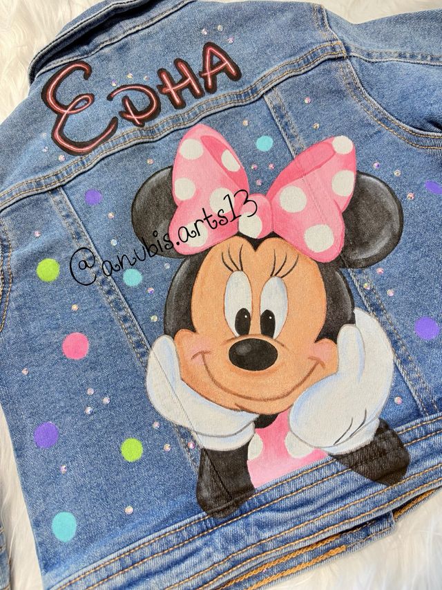 Chaqueta vaquera personalizada Minnie Mouse