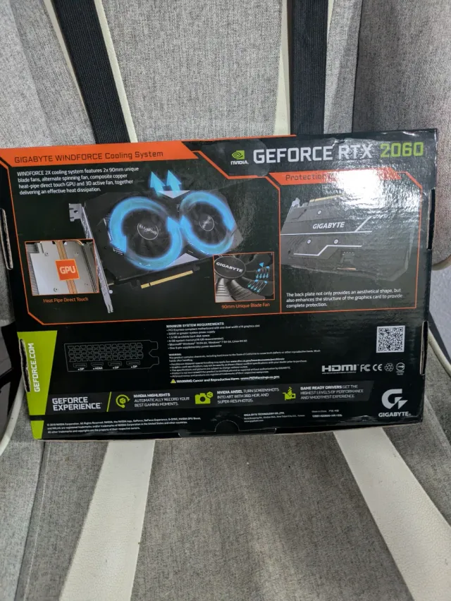 Gigabyte RTX 2060 OC 6G Tarjeta Gráfica