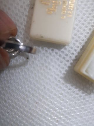 Anillo de plata y  perla antiguo