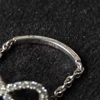 Anillo plata infinito circonitas