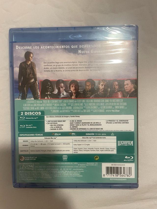 Rogue One: Una historia de Star Wars Blu-ray