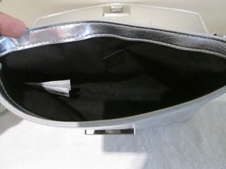 BOLSO DE FIESTA DE MUJER COLOR PLATA