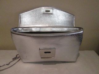 BOLSO DE FIESTA DE MUJER COLOR PLATA