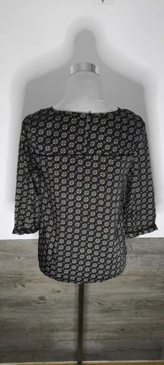 Vestido rosa manga larga talla S