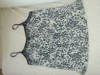 Top lencero Bershka estampado felino S