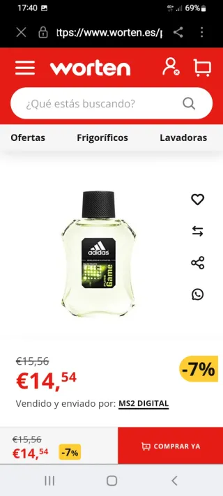 Adidas Pure Game Colonia Hombre