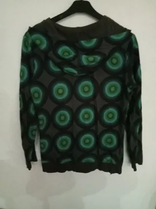 Chaqueta Desigual Talla XL Verde y Gris
