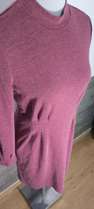Vestido burdeos ajustado talla S