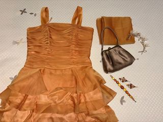 Vestido de fiesta Camila Elbaz naranja