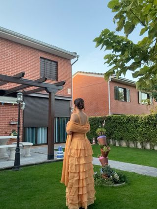 Vestido de fiesta Camila Elbaz naranja