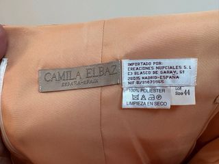 Vestido de fiesta Camila Elbaz naranja