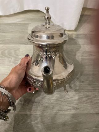 Teiera marocchina in metallo argentato