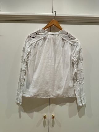 Blusa calados blanca IKKS T.36