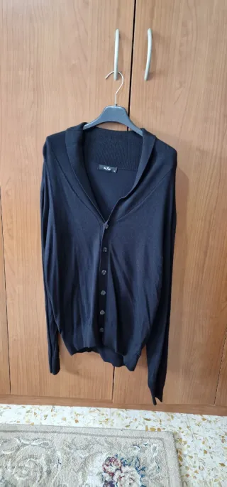 Cardigan uomo nero