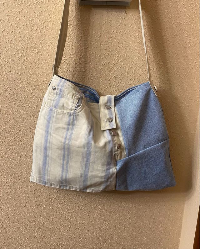 Bolso vaquero patchwork