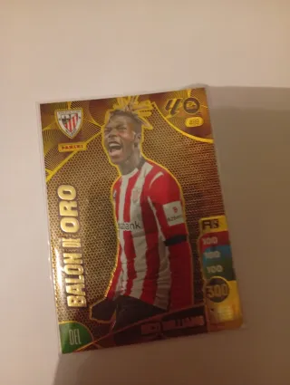 Cromo Panini Nico Williams Balón de Oro