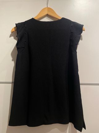 Camiseta negra manga blonda Talla S/M