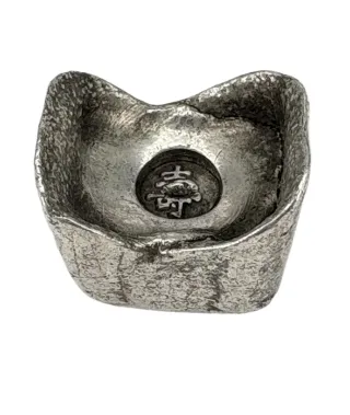 Escasa Moneda Antigua China plata dinastía Qing 