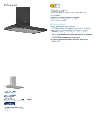 Campana Extractora Balay Acero Inox