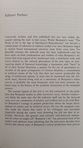 Mapping Benjamin The Work of Art in the Digital Ag