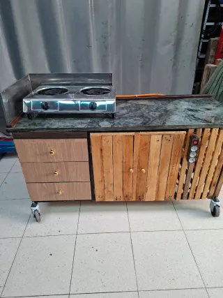 Cocina de gas portátil 2 fuegos