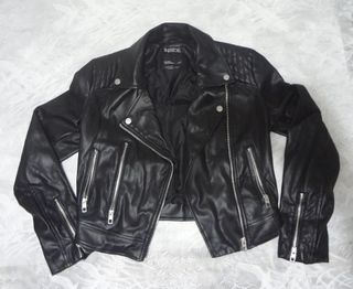 Cazadora Biker efecto piel INSIDE talla M