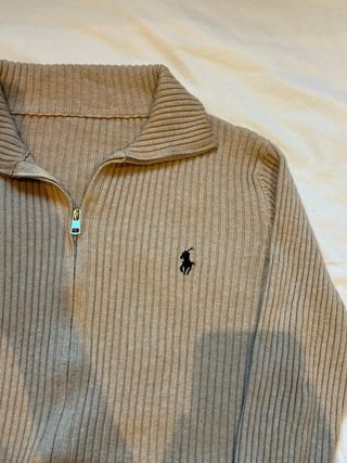 Jersey Vintage Polo Ralph Lauren Beige Mujer