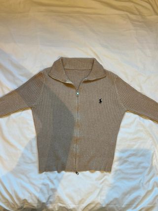 Jersey Vintage Polo Ralph Lauren Beige Mujer