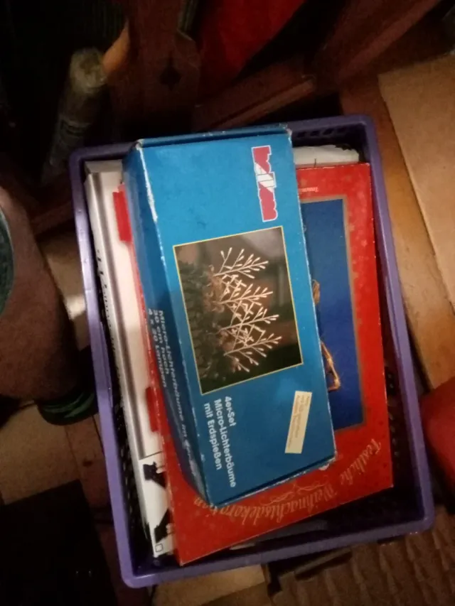 Set 4 árboles micro-luces Navidad