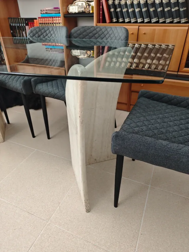 Mesa de cristal comedor