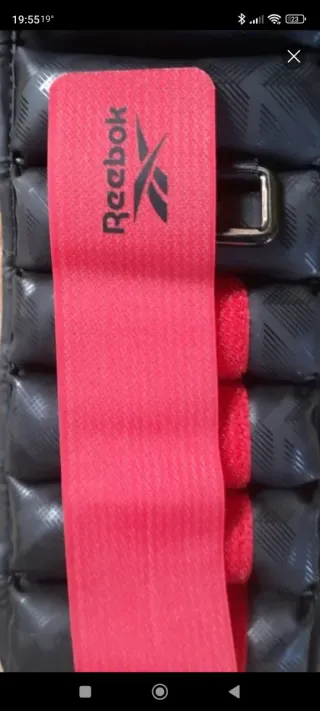 Pesas Muñequeras Tobilleras Reebok Negras Rojas