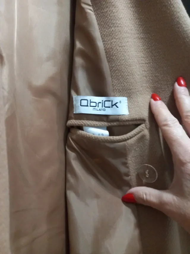 Cappotto uomo Qbrick beige marrone