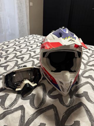 Casco Moto Cross Scorpion + Gafas Nuevo