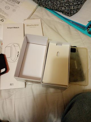Huawei Y5p Black con cover e scatola 