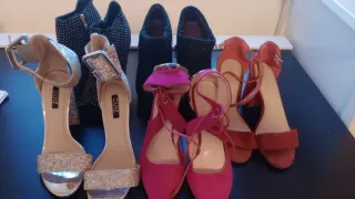 Lote de 6 pares de zapatos de mujer