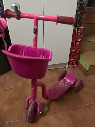 Patinete infantil 3 ruedas rosa