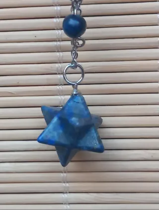 Colgante Estrella Merkaba Lapislázuli