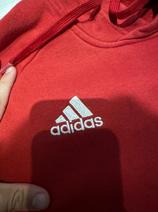 Sudadera Adidas Roja con Capucha