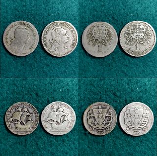 LOTE 34 MONEDAS ANTIGUAS DE PORTUGAL