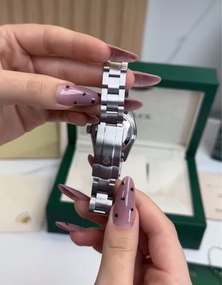 Reloj Rolex Azul Plateado