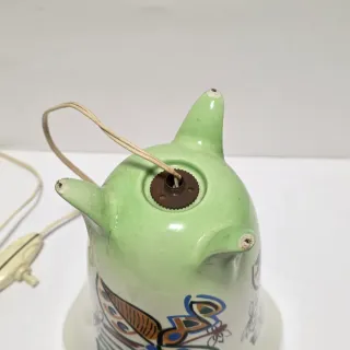 Lampada Da Tavolo Anni 50 con Decorazioni Moderne