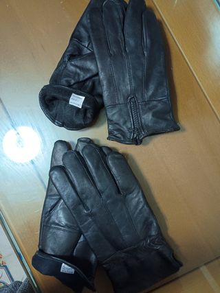 Guantes Piel Negro Talla L