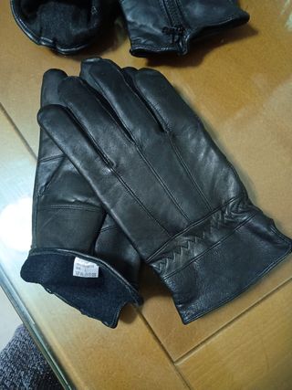 Guantes Piel Negro Talla L
